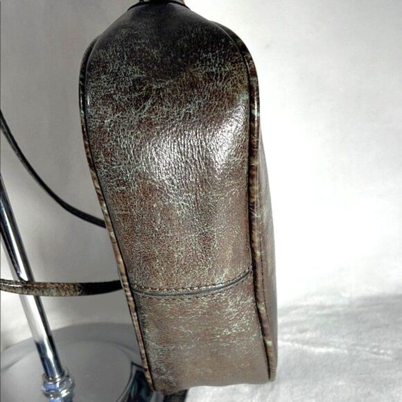 Patricia Nash Bacoli Crossbody bag Tooled turquoise Italian leather- EUC - Picture 8 of 16